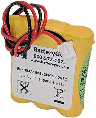 Battery Nickel Metal Hydride Battery 3.6V 1800mAh ~-BGNMHAA1800-3DWP-326EC Bateria de substituição