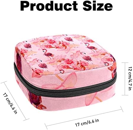 Flamingo Animal Pink Makeup Bag Zipper Bolsa Travel Organizador cosmético para mulheres e meninas