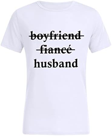 Camisetas de camisetas de tshirts para homens para homens, letra de letra de letra de manga curta de manga curta Sr. e Sra. Tees