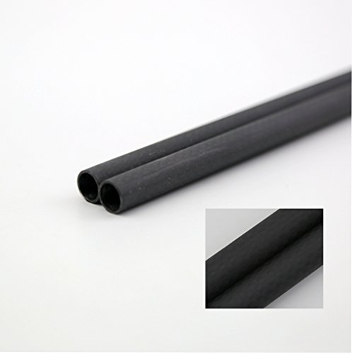 Shina 3k Roll embrulhado Tubo de fibra de carbono de 23 mm 21mm x 23mm x 500 mm Matt para RC Quad