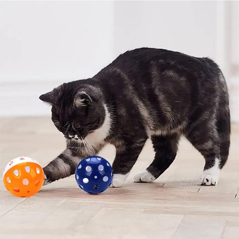 5 PCS engraçado gato brinquedo de brinquedo Ball Ball 4cm Plástico Planet Ball Ball Interactive Kitten Color Creative