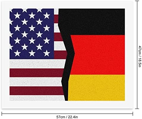 Os Estados Unidos e as bandeiras da Alemanha pintam por números Kits de pintura de acrílico Diy Arts Craft Desenho de desenho para parede Decoração do escritório da sala de estar em casa