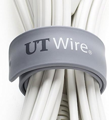 UT WIRE UTW-SWM2-GY Speedy Magnetic Cable Wrap, 10 , Gray
