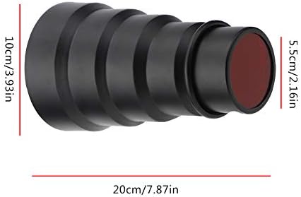 Akozon Snoot lanterna Snoot Lamplet Snoot Kit com rede de celular 5 PCs Filtros de cores para luzes fotográficas abaixo de 250w
