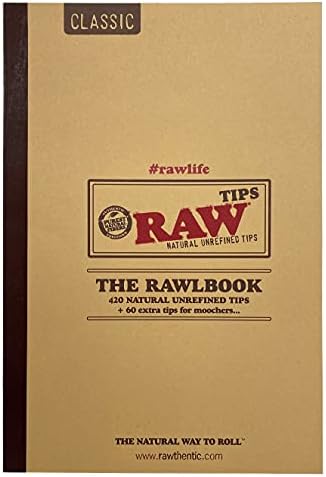 Livro de dicas cruas, clássico RawlBook, dicas de rolagem não refinadas naturais incluem um cartão de colher de clube americano rolling