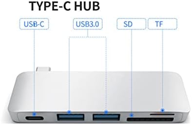 Solustre USB Hub de carregamento USB Hub USB Hub de carregamento USB Tipo- C USB 3.0 5 em 1 Combo Adaptador de hub de combate Adaptador