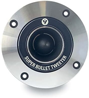 Voyz 400 Watt Super Tweeter 2kHz - 20kHz - 1 ”Super Horn Hort Horty Bullet Tweeter Titanium Diafragma de 4 ohms Crome Finish