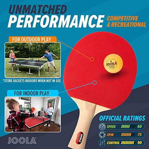 Joola Inside - Tabela profissional de tênis de mesa interna MDF com rede de pingue -pongue de pingue -pingue e conjunto de
