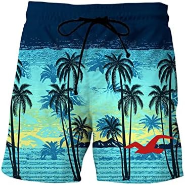 Shorts de tábua masculina estampa tropical solteira estampa de praia vintage shorts com bolsos com conforto shorts