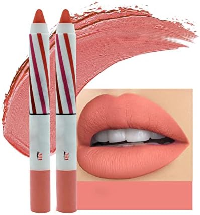 2pc Lipstick lápis Lip Lip Velvet Silk Lip Gloss Makeup