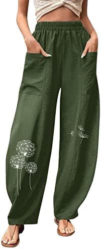 Calça feminina míshui calça casual calças de cor sólida feminina calça calça calças de cintura elástica de perna larga feminina