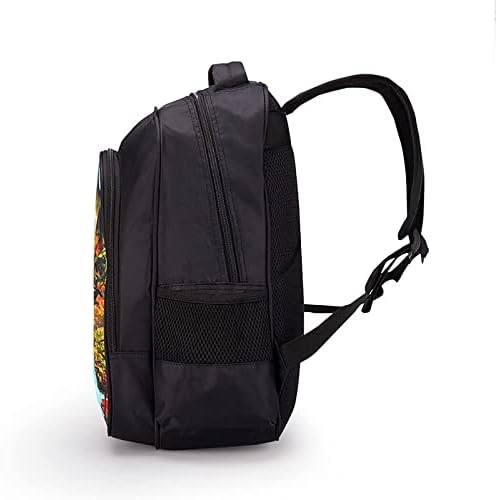 Soniccc Backpack Travel Bag Daypack Hedgehog Saco de ombro com bolsos laterais