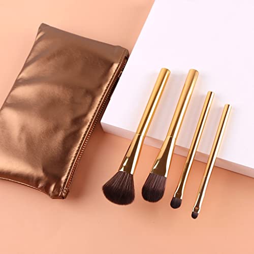 Sdgh Beauty Tools Shadow Shadow Burch Bag Cosmetic Gold Handle 4 Mapas Brushes Storage Stop