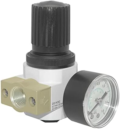 Regulador de pressão de ar de 1/4 de Beduan 1/4 para sistema de ar comprimido com medidor, suporte
