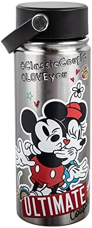 Disney Classic Mickey & Minnie 17oz Garrafa de aço inoxidável