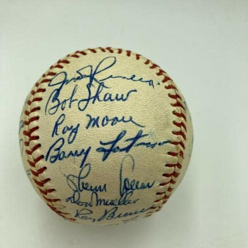 A equipe de Chicago White Sox dos anos 50 assinou beisebol autografado com Nellie Fox - Bolalls autografados