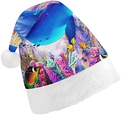 Lindo chapéu de natal de golfinhos macio macho de maio gorro engraçado para a festa festiva do ano novo de natal