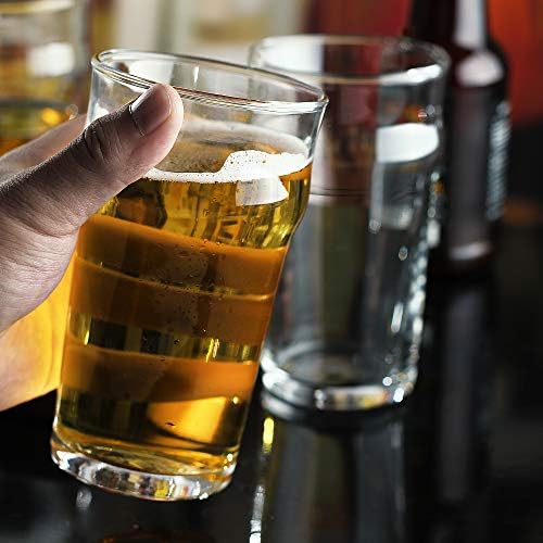 Glass de cerveja, copos de cerveja imperial de estilo britânico, copos de cerveja em estilo de pub inglês, copos de cerveja