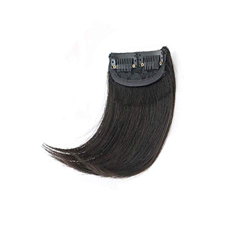 Hair almofadas tabuleiro de cabeceira de cabelos de cabelo invasibilidade de cabelos espessos para cabelos de cabelo espessos altos para cabelos humanos Extensões de um pedaço de cabelo humano reto no topper 15 cm de preto natural