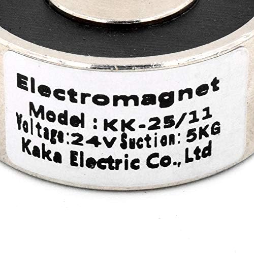 CC 24V 50n 11lb/5kg de sucção segurando otário redondo redonda de ímã elétrico Solenóide Eletromagnet 25 x 11mm
