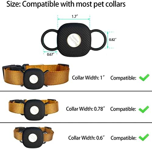 Galaxy de colarinho de cachorro SmartTag Silicone, tag inteligente Samsung Samsung+Caso do rastreador do Finder para gato de estimação, protetor Sam Sung GPS Solter compatível com colares de cachorro
