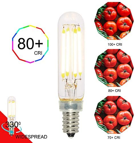 Luz de tubo LED, lâmpada longa, tubo LED diminuído, iluminação de LED vintage, 4,5 watts, 120 volts, T6 Filamento Dimmable Lâmpada