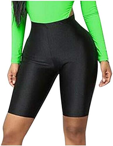 Shorts de moto de cintura alta shorts de corrida esportiva de estilo esportivo shorts de treino feminino com bolsos