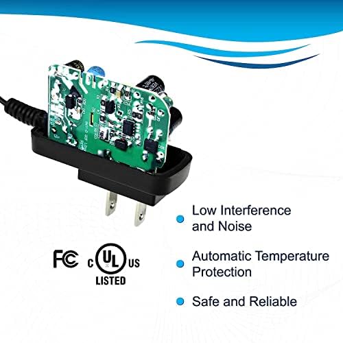 Carregador de cabo de alimentação do adaptador CA HQRP Compatível com a série Braun 3 Modelo 380S-4, 3040, 3040S, 3045, 3080 Tipo 5416, 81577236 360s-4, 360s-5, 3030 Tipo 5413, 5040s Tipo 5749 SHAVER PLUSTING PLUSTIVO