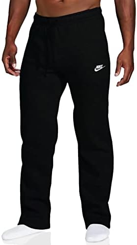 Calças de clube de bainha aberta da Nike Men's Sportswear