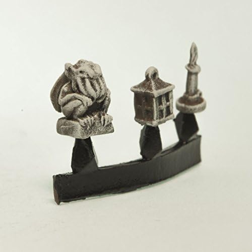 Estátua de Stonehaven de Cthulhu, Lanterna e Acessórios de Velas em miniatura para jogos de guerra de 28 mm - feitos nos