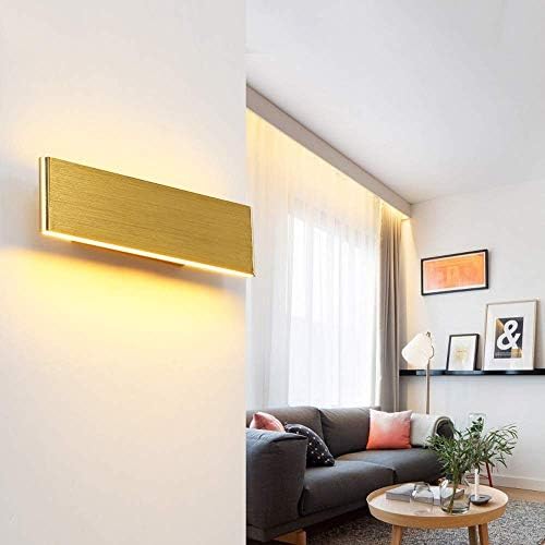 Lâmpada de lâmpada Rureu Lâmpada de parede, moderno e simples de alumínio, lâmpada criativa de cabeceira de cabeceira da sala de