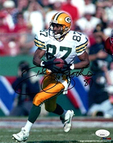 Robert Brooks assinou autografado 8x10 foto verde bay packers jsa ab54835 - fotos autografadas da NFL