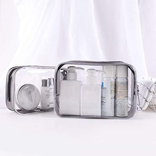 Liobo Bolsa de higiene clear Bolsa de cosméticos à prova d'água Bolsa de bagagem de viagem de viagem de viagem de viagem para cremes de dentes de cabos USB escovas de cabos