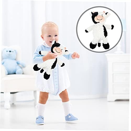 Travesseiro de boneca de vaca brinquedo para carro bebê brinquedos macios macus animais de pelúcia desenho animado