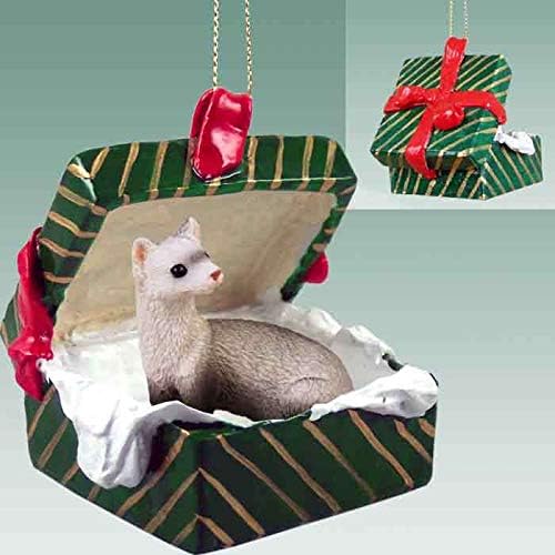 Conceitos de conversação Caixa de presente Ferret Ornamento de Natal - delicioso!