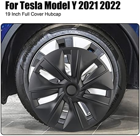 2pcs 4pcs compatíveis com Tesla modelo Y Cubra da roda Tampa de proteção decorativa Ring Decorative Cyclone Modified Parts Ya Wrap