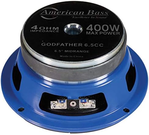American Bass 6.5 Alto -falantes de alcance médio 400 watts max 4 ohm padrinho 6,5cc par