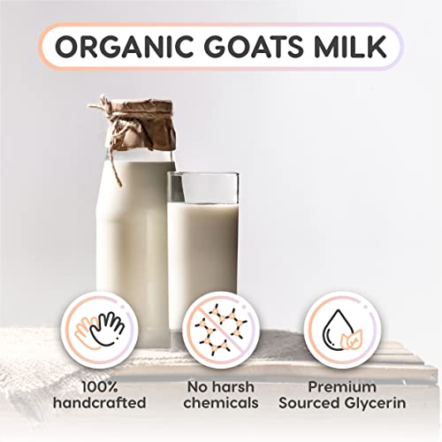 Essicética derreta e despeja sabão de leite de cabra com óleo de coco - glicerina premium - kit de sabão natural perfeito para cabras de leite - sabão criando suprimentos - 20 lb