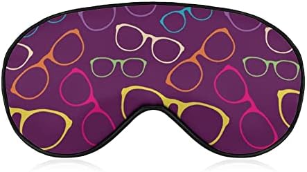 Óculos de sol coloridos Máscara do sono Máscara de máscara de olho macio tampa de sombra eficaz para venda com cinta ajustável elástica