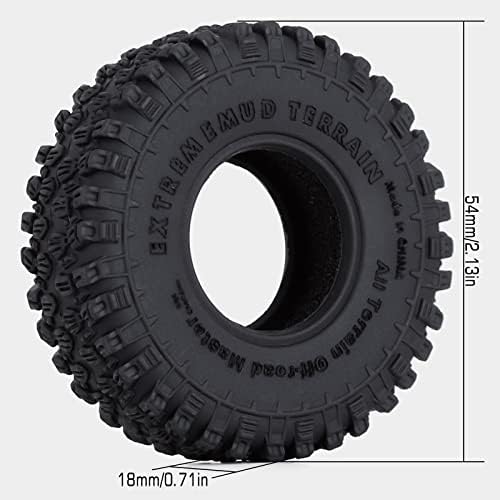 1.0TIRES-S3 TODOS os pneus de rastreador de terreno para peças de atualização TRX4M SCX24 FCX24, 54 * 18mm, T1003