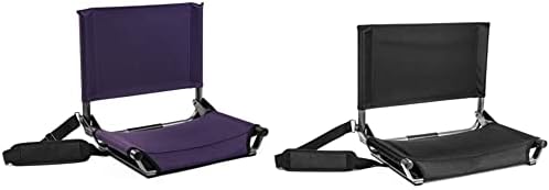 Cascade Mountain Tech Stadium Seat - Purple, 17 e assento no estádio - Cadeira dobrável e leve portátil para arquibancadas e bancos
