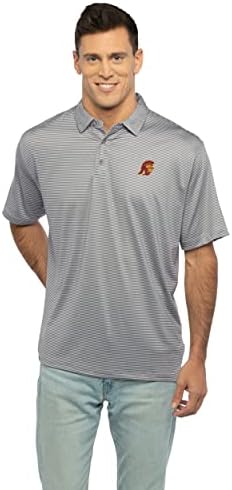 Vantage Apparel Men's Standard Collegiate Premium umidade Wicking Stretch Fit Listred Polo, Team Color, XX Large