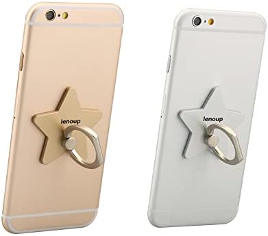 Porta de telefone celular Lenoup, Kickstand do anel de telefone em estrela, Universal 360 Rotation Cell Phone Ring Ring Grip para