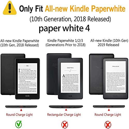 Case compatível com o estojo Kindle Paperwhite se encaixa na 10ª geração 2018 lançado e -book leitor cobre acessórios inteligentes capas de couro pu PU - padrão de dinossauros