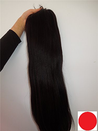 Hair Dajun 20 Cabelo de renda cheia perucas de cabelo virário Mulheres Virgem Europeia Remy Humano Human Yaki Cor reta #1B OFF BLACK