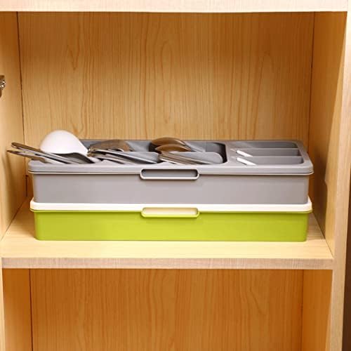 N/A Practical Kitchen Storage Spoon Facas Faca Organizador de Tableware PP Storage de separação de utensílios de mesa