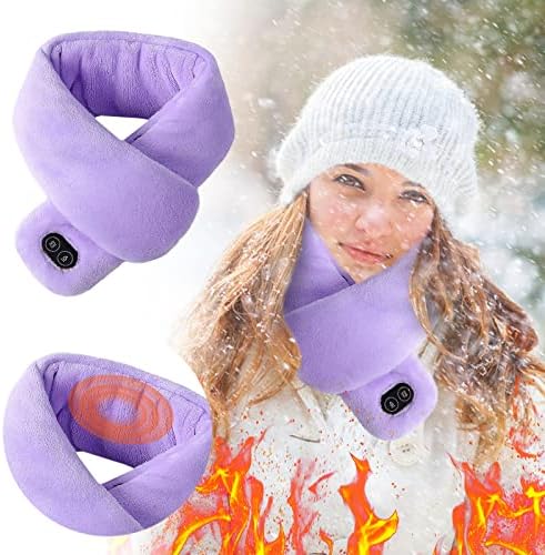 Lenço aquecido a atualização com função de massagem USB Shawl de xale elétrico Lenço de aquecimento do pescoço com aquecimento de aquecimento do pescoço Mulheres lenço e homem de peso