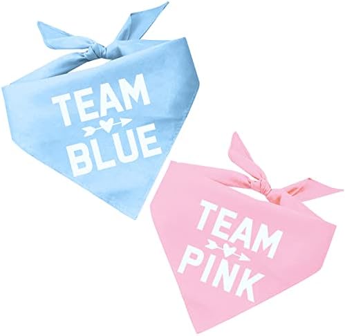 Equipe Blue ou Team Pink Gênero Revelação/Anúncio do bebê Bandana vendida juntos ou separados, um tamanho único)