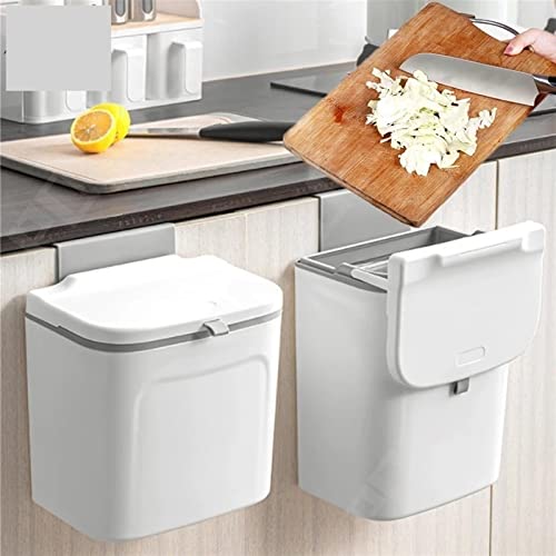 Lixo desnatado lata de banheiro lixo de parede de plástico lixo pode armazenamento adesivo lixo lixo com armário de tampa pendurado lixo de banheiro lata de cozinha em casa acessórios