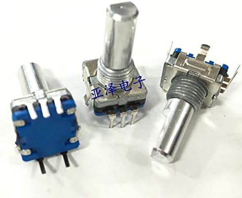 5pcs Taiwan EC11 Encoder, interruptor de redefinição de rotação esquerda e direita, interruptor de detecção, interruptor de redefinição rotativa, comprimento do eixo 18m
